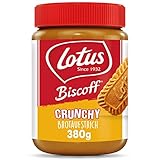 Lotus Biscoff Brotaufstrich - [1x] 380g Crunchy Lotus Biscoff Creme - Karamellgeschmack - mit extra viel Gebäck - vegan - ohne Zusatz von Aromen und Farb