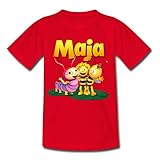 Spreadshirt Biene Maja mit Willi und Raupe Ulla Kinder T-Shirt, 110-116, R