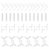 LYTIVAGEN 48 Stück Aquarium Schlauchverbinder Steckverbinder transparente Luftschlauch Adapter I L T Y Förmige Schlauch Verbinder für 6