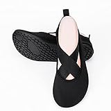 Schuhe Frauen Schuhe Minimalistische Schuhe weich Barfuß Bequem for Dame Erwachsene Ballerinas Schuhe for Frauen Hausschuhe (Color : Black, Shoe Size : 9.5)