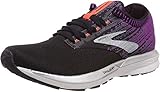 Brooks Damen Ricochet Laufschuhe, Schwarz (Black/Purple/Coral 080), 42 EU