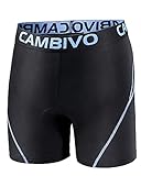 CAMBIVO Radlerhose Herren Kurz, Fahrradhose Herren mit 4D Sitzpolster, Schnelltrockende Radunterhose für Fahrrad, Mountainbike, Downhill, R