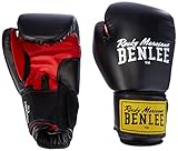 BENLEE Rocky Marciano Boxhandschuhe Pu Training Gloves Rodney, Schwarz/Rot, 08