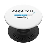 Papa 2022 Ankündigung Vater Werden Kind Kriegen Fun Vatertag PopSockets mit austauschbarem PopGrip