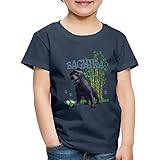 Spreadshirt Das Dschungelbuch Baghira Kinder Premium T-Shirt, 122-128, Navy