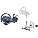 Thrustmaster T150: ergonomisches Rennlenkrad mit einem 2-Pedal-Pedalset Reaktionsschnelles & Wheel Stand Pro, Lenkradständer und Pedale Spider, schw