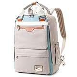 Myhozee Damen Herren Rucksack Mode Schulrucksack Lässiger Studenten Backpack Tagesrucksack Daypack mit Laptopfach Laptop Rucksack für 15.6-Zoll-Laptops, G