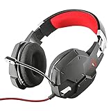 Trust Gaming 20408 Headset GXT 322 mit Mikrofon für PS4, PS5, PC, Nintendo Switch, Xbox Series X, Xbox One - Carus Kabelgebundene Gaming-Kopfhörer mit Flexiblem Mikrofon - Schw