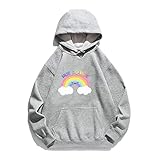 Frauen Hoodie Hug Regenbogen Gedruckt Hoodies Frauen Fleece Langarm Lose Sweatshirt mit Hut Mädchen Pullover Frühling Herbst Winter Gr. X-Large, g