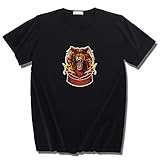 NYLY 2 Stücke Harry Potter T-Shirt Baumwoll-Unterhemd für alle Altersgruppen Gryffindor XXL Schw