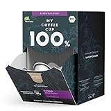 My Coffee Cup – MEGA BOX LUNGO BELLISSIMO – BIO-KAFFEE I 100 Kaffeekapseln für Nespresso®³-Kapselmaschinen I 100% industriell kompostierbare Kaffeekapseln – 0% Alu I Nachhaltige Kaffeekap