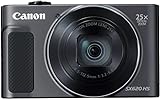 Canon PowerShot SX620 HS Digitalkamera (20,2 MP, 25-fach optischer Zoom, 50-fach ZoomPlus, 7,5cm (3 Zoll) Display, CMOS-Sensor; DIGIC4+, optischer Bildstabilisator, WLAN, NFC, HDMI) Kamera, schw