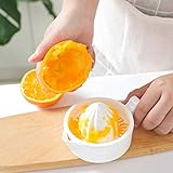 Snlaevx Manuelle Entsafter Bar Manuelle Getränke Orange Zitrus Limette Obst Entsafter Presse Zitrone Entsafter Manuelle Gemüse Home Gadgets (Weiß)