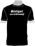 Stuttgart aus Leidenschaft; Städte T-Shirt schwarz, Gr. XXXL