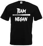 The Walking Dead Herren T-Shirt Team Negan Shirt Eeny Meeny Miny Moe schwarz XXXL