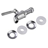 Bierventil Saft Ventil Getränkeventil Wasserspender Wasserhahn Edelstahl Getränk Getränk Spender Wine Barrel Zapfen Wasserhahn Tap für Z