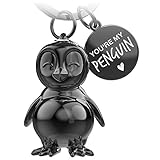 FABACH Pinguin Schlüsselanhänger Frosty - Pinguin Glücksbringer Geschenke Freundin oder Freund - Partner Geschenk Liebe Schlüsselanhänger zu Geburtstag, Jahrestag - Gravur You're My Peng