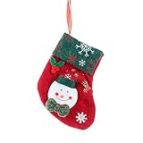 FEIZAO Socke Anhänger Weihnachten Basteln Weihnachtsdeko Weihnachtsschmuck DIY Weihnachtsanhänger Hängende Charms Anhängerweihnachtsdeko Christbaumanhänger Geschenkesack Baumschmuck