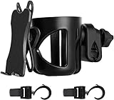 Getränkehalter für Kinderwagen Buggy, Neu Universal Getränkehalter Kinderwagen Fahrrad Getränkehalter für Trinkflaschen Nuckelflaschen Kaffeehalter mit 2 Hak