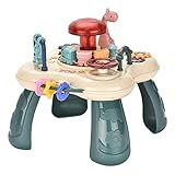 PIANAI Kleinkindertisch Baby Activity Center Babyspielzeug 6 bis 12 Monate, Mini Spieltisch Baby Bildung Lernspielzeug Mehrere Spiele Musikspielzeug Für Kleinkinder 1 2 3 Jahre alt Jungen M