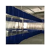 XYUfly20 Pergola Transparente Vorhänge Perforierte Vinylvorhänge Mit Rostösen Planen for Pergola, Veranda, Pavillon (Color : Blue, Size : 2.4x4m)