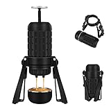 STARESSO Tragbare Espressomaschine Manuelle Kaffeemaschine bis zu 20 Bar Hoher Druck 180ml/6oz Wassertank Geeignet für Kaffeepulver, Professionelle kleine Reisekaffeemaschine für Zuhause Büros Camping