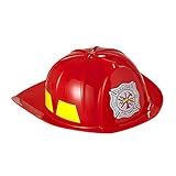 Widmann 2869F - Feuerwehrhelm, Accessoire, Feuerwehrmann, Fasching, Karneval, Mottoparty