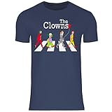 wowshirt Herren T-Shirt Clown Zebrastreifen Parodie Witz Karneval, Größe:4XL, Farbe:Navy