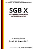 SGB X - Sozialverwaltungsverfahren und Sozialdatenschutz, 3. Auflage 2019