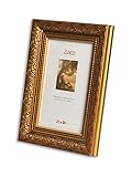 VictoR antiker Bilderrahmen „Rubens“ braun Gold in 21x30 cm - Leiste: 30x20 mm - Echtglas - barock