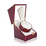 WITYYE Uhrenbeweger Automatische Unisex Uhrenbeweger, Aufbewahrungsboxen Uhrenbeweger 2 Uhren Nice Familie/Rot Weiß