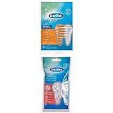 DenTek Zahnhygiene Bundle 1 - Jeweils eine Packung der Easy Brush ISO 1 für sehr enge Zahnzwischenräume und eine Packung der Complete Clean Zahnseidesticks - 1x 12 IDBs + 1x 40 Zahnseidestick