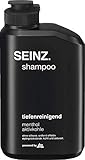 SEINZ. Shampoo tiefenreinigend Menthol Aktivkohle (1x250ml) Shampoo für Männer, tiefenreinigendes Shampoo mit Aktivkohle, erfrischt mit kühlem Menthol, Silikonfrei, Veg