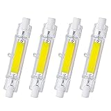 CLOUDH R7s Led 78mm, 4er-Pack Halogen Led, 78 Mm J-Typ Lineare Doppelend-r7s Led 360º Abstrahlwinkel 220 V Für Arbeit, Sicherheit, Landschaftsbeleuchtung, Stehlampen (Cold White 78mm5W)