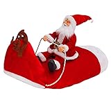Haustier Weihnachtskostüm Outfit,Weihnachten Haustier Hut Schal,Haustier Hut,Weihnachtskostüm, Haustier Hund Katze Weihnachten Kleidung, Santa Outfit für Hund Katze, Hundeweihnachts Mantel (XL)