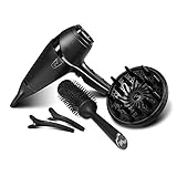 ghd air hair drying kit, professioneller Haartrockner mit Diffusor, Bürste, Clips und Aufbewahrung