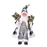 Weihnachten Miniatur Ornament Mini Xmas Style Figuren aus Harz Weihnachtsmann Niedlichen Cartoon Decor für Home Garden Party Decor Desktop Dekoration Weihnacht-Deko Geschenk