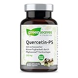 Greenleaves Vitamins - Quercetin Phytosome 250mg. Hohe Bioverfügbarkeit durch Phytosome-Technologie 100% Veg