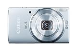 Canon IXUS 155 Digitalkamera (20 MP, 10-Fach Opt. Zoom, 6,8cm (2,6 Zoll) LCD-Display, HD-Ready) Silb