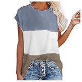 Shirt in a-Linien Form Damen t-Shirts Sommer Damen Tshirt Sommer locker Sport t Shirt Damen weiß weit geschnittene Tunika Sommer top Damen locker Maternity Clothing Bluse Damen Sommer eleg