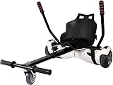 VONLUCE Hoverkart Sitzscooter Hoverboard Sitz Gokart Sitz für Self Balancing Kompatibel mit 6,5 Zoll 8,5 Zoll und 10 Zoll Scooter für Erwachsene und Kinder (Schwarz)