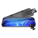 Gemmry Dashcam 1080P FHD, Auto Vorne und Hinten Dash Cam Weitwinkelobjektiv, Parküberwachung, Loop-Aufnahme Modus Multifunktional Auto Instrument für I