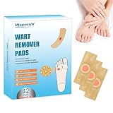 Utapossin Wart Remover, Warzenentferner, Foot Corn Removal Plaster with Hole, zur schonenden Entfernung von Dornwarzen am Fuß, Fuß und Hand Warze Remover Pads -42p