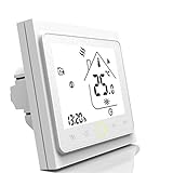 Qiumi Smart WiFi Thermostat Temperaturregler für Fußbodenheizung elektrisch arbeiten mit Amazon Alexa Google Home IFTTT 16A 95~240V