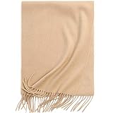 QWEEF Warmer Winterschal Einfarbig Warmer Lätzchen Langer Schal widersteht das for Herbst und den Winter geeignete Kaltschal Herren Damen (Color : Camel, Größe : 180x30cm)