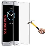 ino Panzerglas passend für Samsung Galaxy S6 Edge+ / S6 Edge Plus volle Abdeckung transparent Full Schutzfolie Glasfolie 9H Härte Handyschutz 3D Schutzg