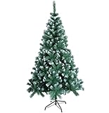 Grün Weihnachtsbaum 180cm,680 Tipps,Weihnachtsdekoration,und schnell montierbares Schirmsystem,mit M