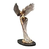 Richolyn Engel Statue Deko Angel Ornament Engel Gartenstatue Engel Kunstharz Engel Figur Deko Engelsstatuen Angel Statue Garden Für H