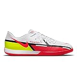 Nike Unisex Phantom GT2 Academy IC Fußballschuh, White/Bright Crimson-Volt, 41 EU