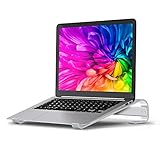 Soqool Laptop Ständer, ergonomischer Aluminium Notebook Stand tragbarer Computerständer mit Wärmeentlüftung. Universal Halterung kompatibel für MacBook Air Pro Dell XPS HP Notebooks 11'-17,3' Silb